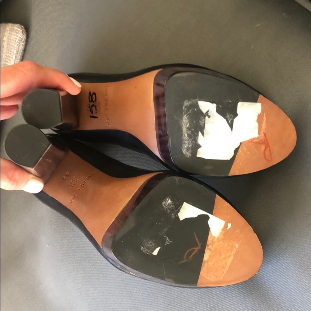 (Sold) Rachel Zoe Leila Leather Pumps Black Purple - Picture 8 of 8
